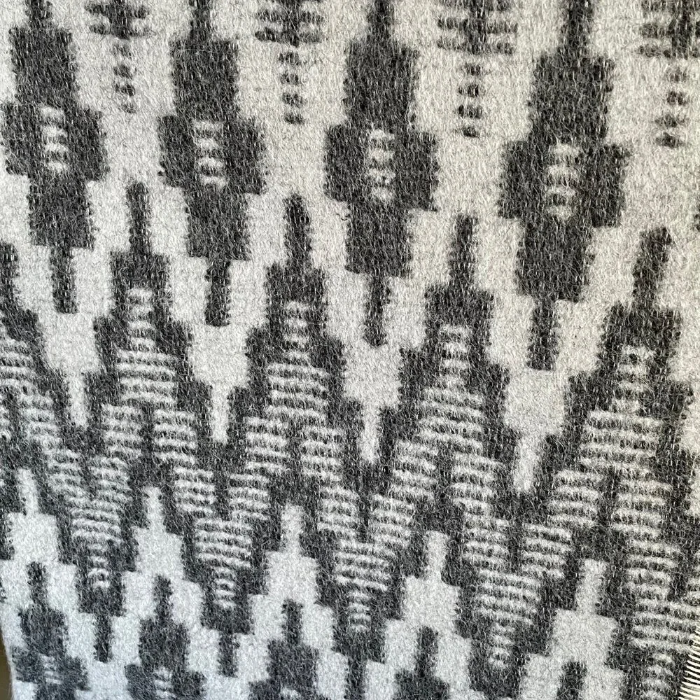 ARTZNL Alpaca Wool Cotton Throw Bed Blanket Large Southwestern Luxury Soft Queen